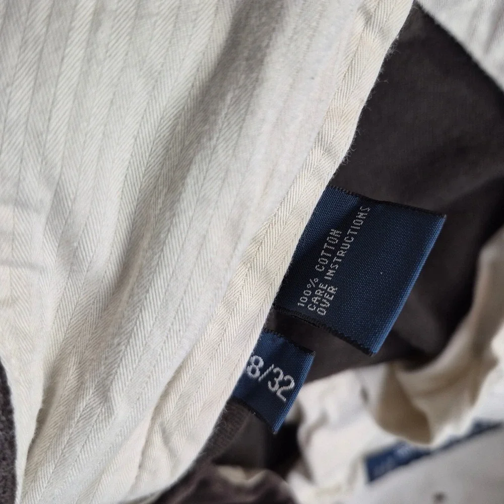 Polo Ralph Lauren Velour Trousers Men 38/32(28) Brown Heritage Cotton Straight